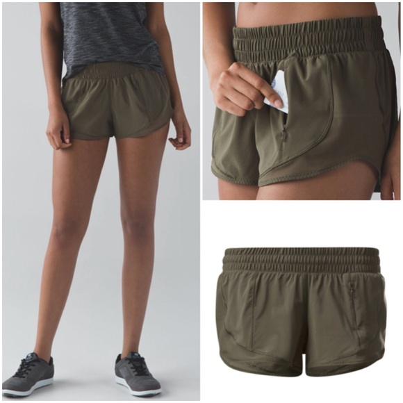 lululemon athletica Pants - Lululemon Beat The Heat Short Fatigue Green size 4